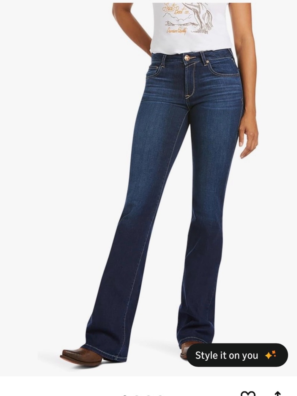 Wrangler Women's Blue Flared Jeans